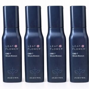 Leaf & Flower CBD 7 Minute Blowout Styling Treatment 6 fl oz / 175ml x4 Set